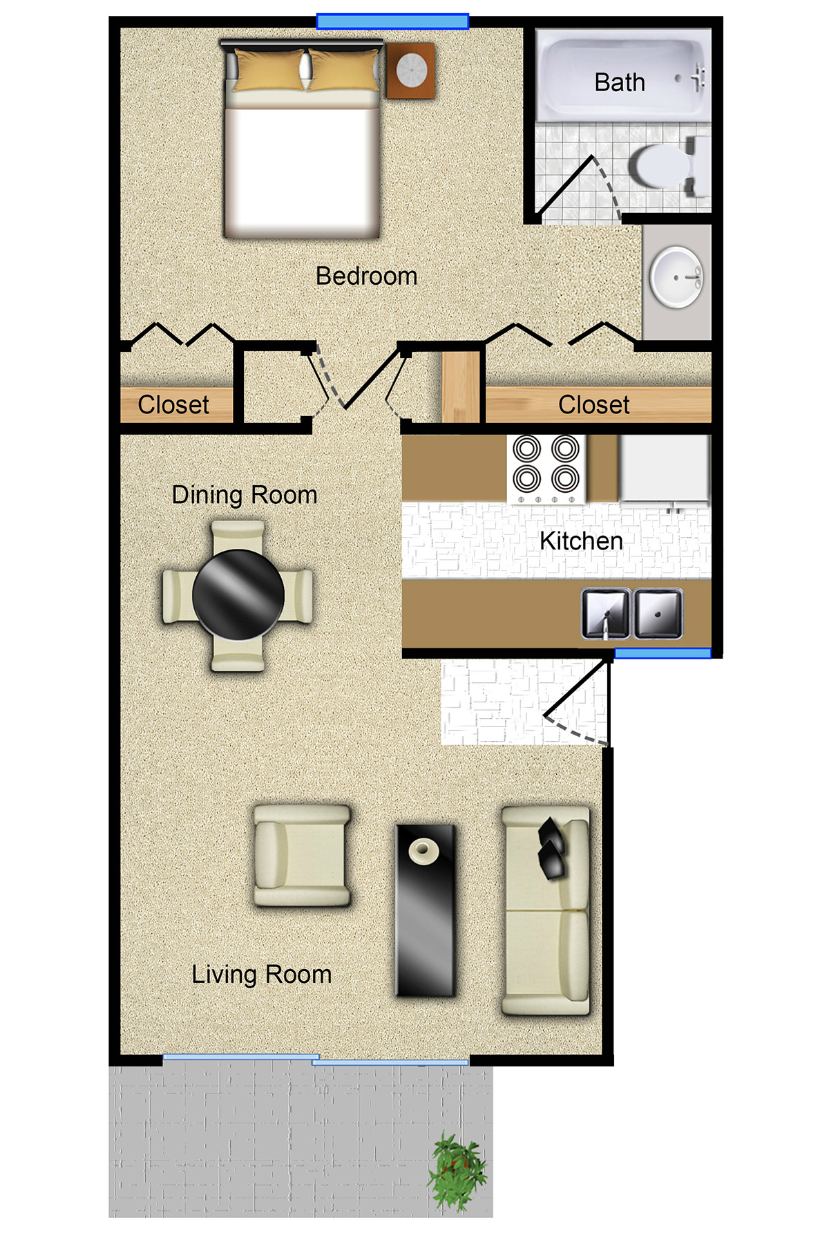 The Imperial - 1 Bedroom/1 Bath